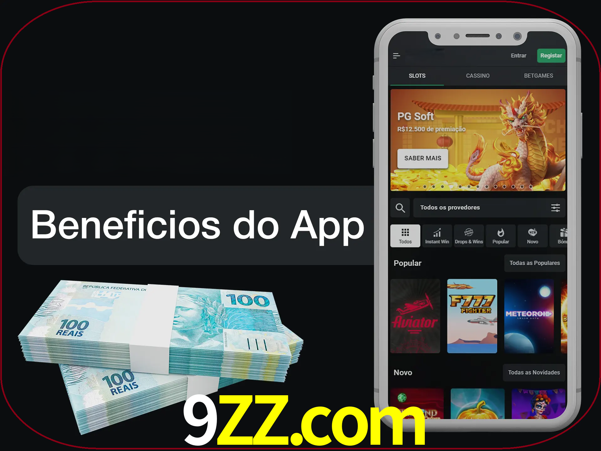 Obtenha todos os benefícios usando o aplicativo.